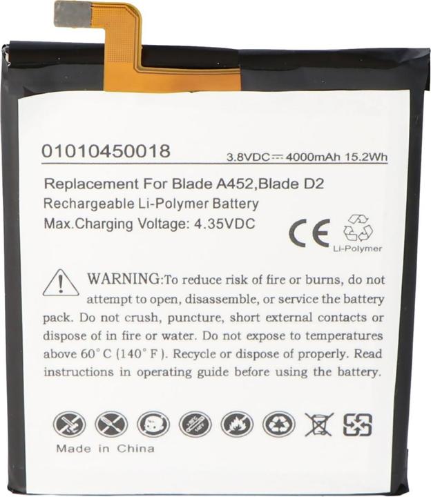 Immagine prodotto AccuCell Batteria ZTE Blade A452 515978, E169-515978