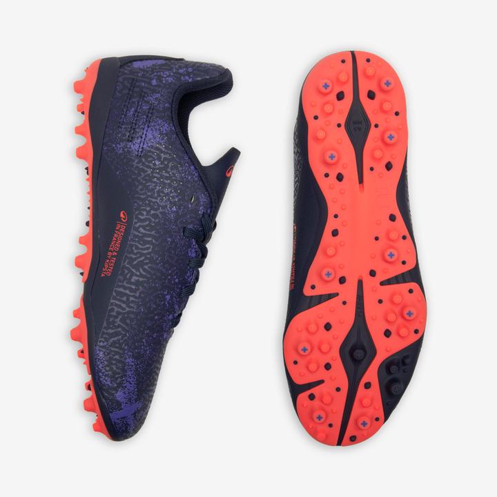 Actual product image Kipsta Kids' Lace-Up Football Boots Viralto I MG/AG - Blue (36)