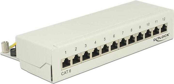 Produktbild Delock 12-Port Desktop Patchpanel Cat.6, geschirmt