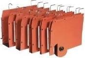Actual product image Elba Suspension file TUB, bottom width: V, orange Suspension files for drawers, made of kraft cardboard (A4, 25 x)