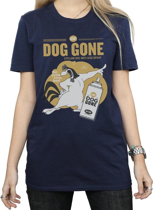 Actual product image Looney Tunes Womens/Ladies Dog Gone Foghorn Leghorn Cotton Boyfriend T-Shirt (M)