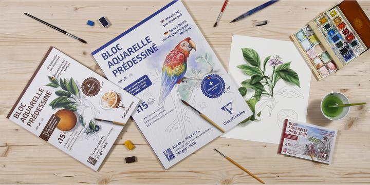 Produktbild Clairefontaine Aquarellblock (300 g/m², 15 x)