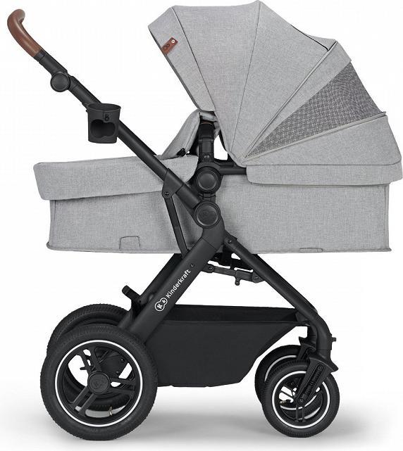 Actual product image KinderKraft Pram B-Tour 3 in 1 Lichtgrijs