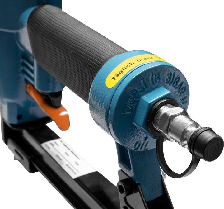 Image du produit Güde KN 14 Agrafeuse à air comprimé IG 1/4" ( 40088 ) + 1800x Agrafes + Huile + Lunettes de protecti