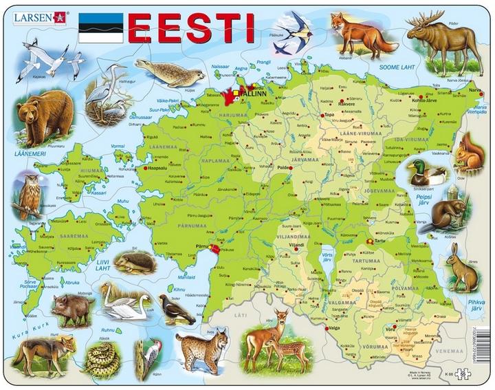 Produktbild Larsen Puzzle - Estland (physisch) (55 Teile)