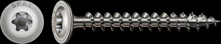 Produktbild Spax Tellerkopfschraube R 88193 m.Spitze/T-STAR TG 8 x 50/46-T40 A 2 (50 Schrauben pro Stück)