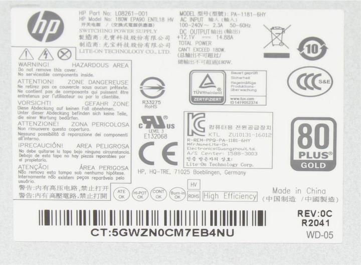 Produktbild HP L08261-002 (180 W)
