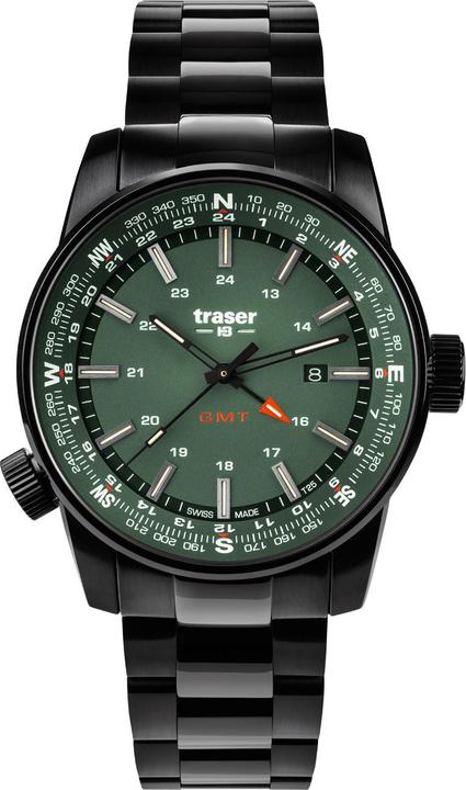 Traser P68 Pathfinder GMT (Uhr mit Schmuckstein, 46 mm)