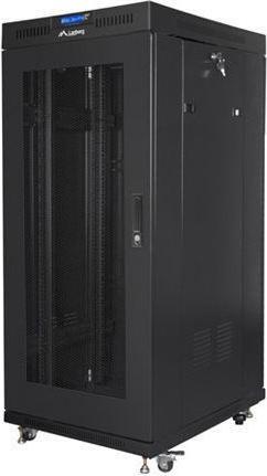 Immagine prodotto Lanberg MOBILE DA INCASSO RACK STAND 19" 27HE 600X600 NERO FORATO PORTA LCD (TARIFFA FLAT) V2 (27 HE, Rack da 19 pollici)