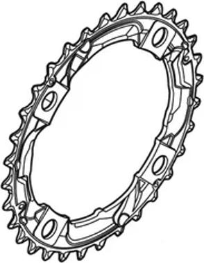 Actual product image Shimano Chainring Alivio FC-M415 32 (32)