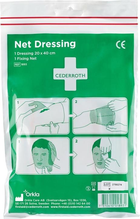 Cederroth Net dressing, (W)200 x (D)400 mm (First aid set accessories)