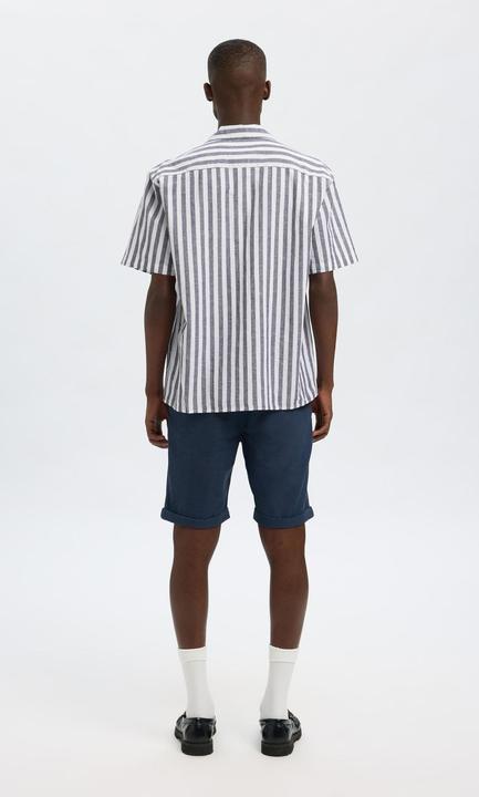 Actual product image Slhrelaxnew-Linen Shirt Ss Resort (L)