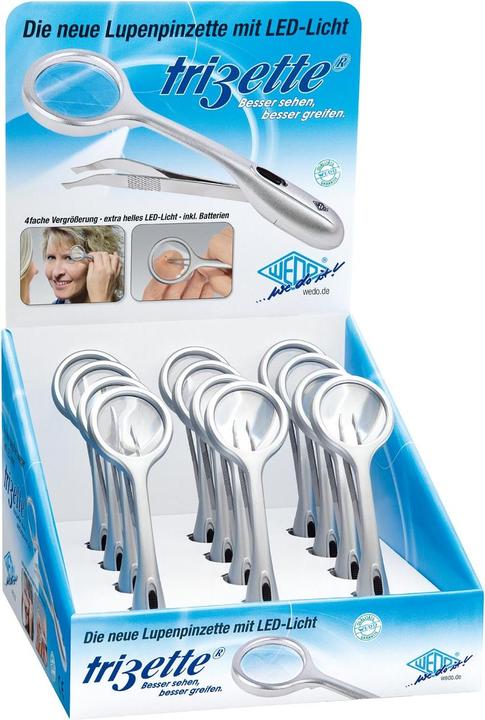Produktbild Wedo Trizette Lupenpinzette mit LED