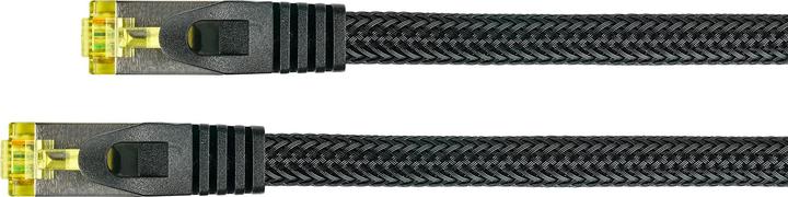 Produktbild Python ® Series RJ45 Patchkabel mitCat.7 Rohkabel, Rastnasenschutz (RNS®) und Nylongeflecht, S/FTP, PiMF, h (S/FTP, CAT7, 25 m)