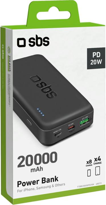 Actual product image SBS TTBB20000PD20K (20000 mAh, 20 W, 74 Wh)