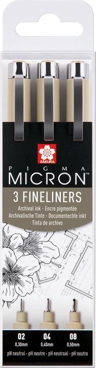Sakura Pigma Micron (Noir, 3 x)
