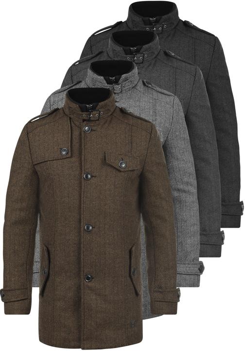 Immagine prodotto Indicode Brandan Cappotto Classico Di Lana Giacca Lunga Parka Invernale Da UomoCon Collo Alto (3XL)