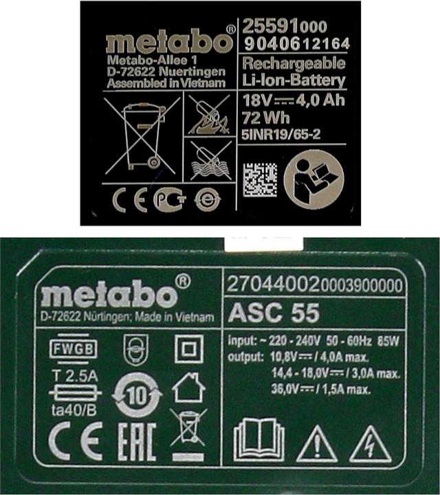 Produktbild Metabo Basis-Set (18 V)