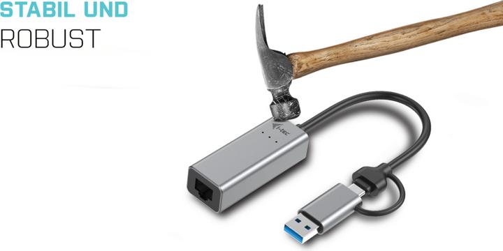 Image du produit i-tec USB-C Ethernet Adapter (USB-C 3.1 Gen 1, RJ45 2.5 Gigabit Ethernet (1x))