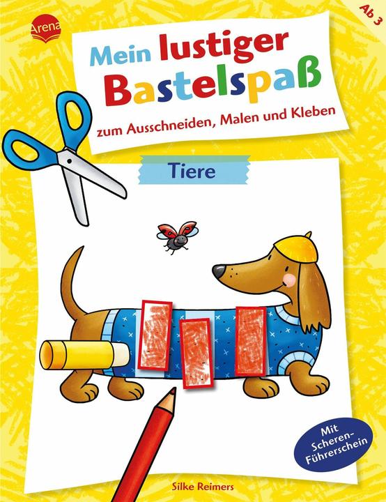 Produktbild Mein lustiger Bastelspass zum Ausschneiden, Malen und Kleben. Tiere