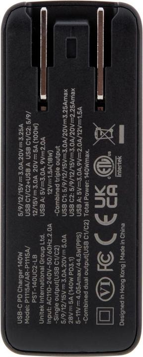 Immagine prodotto Unitek ŁADOWARKA GAN 2X USB-C USB-A 140W (140 W)