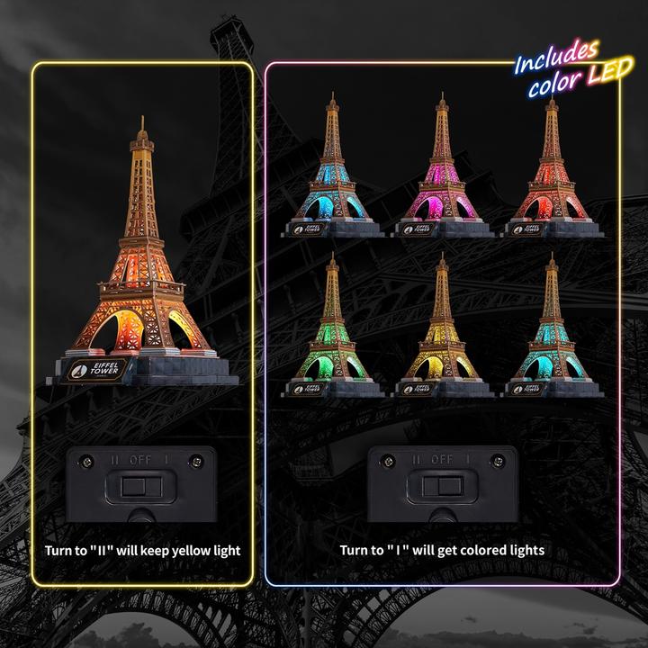 Produktbild Cubicfun 3D Puzzle Eiffelturm LED 51 Teile (51 Teile)