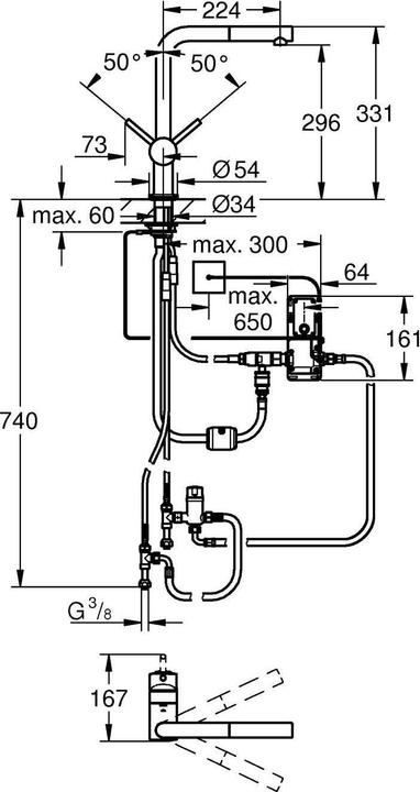 Immagine prodotto Grohe Miscelatore elettronico per lavabo singolo Minta Touch