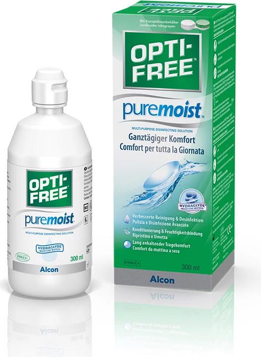 Image du produit Opti Free PureMoist, solution d'entretien pour lentilles de contact, 300 ml (Tout en un solution, 300 ml)