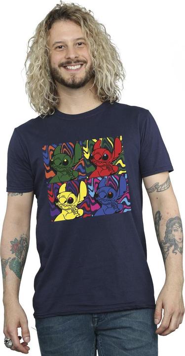 Actual product image Disney Mens Lilo & Stitch Pop Art T-Shirt (S)