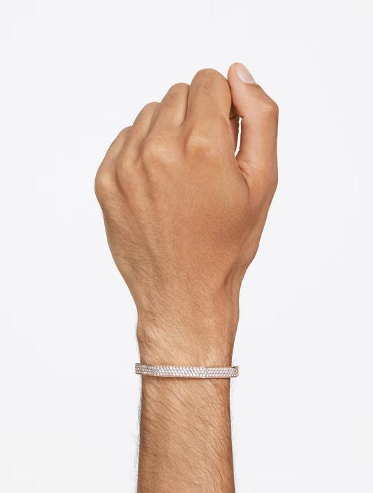 Immagine prodotto Swarovski Dextera Bangle Pavé a forma di ottagono medio in oro rosa bianco (Metallo Swarovski)