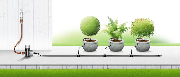 Produktbild Gardena MDS Start-Set Pflanztöpfe (Tropfbewässerung Set)