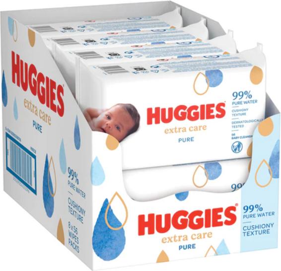 Actual product image Huggies Wet wipes Pure Extra Care single pack 56 pieces (56 Piece)