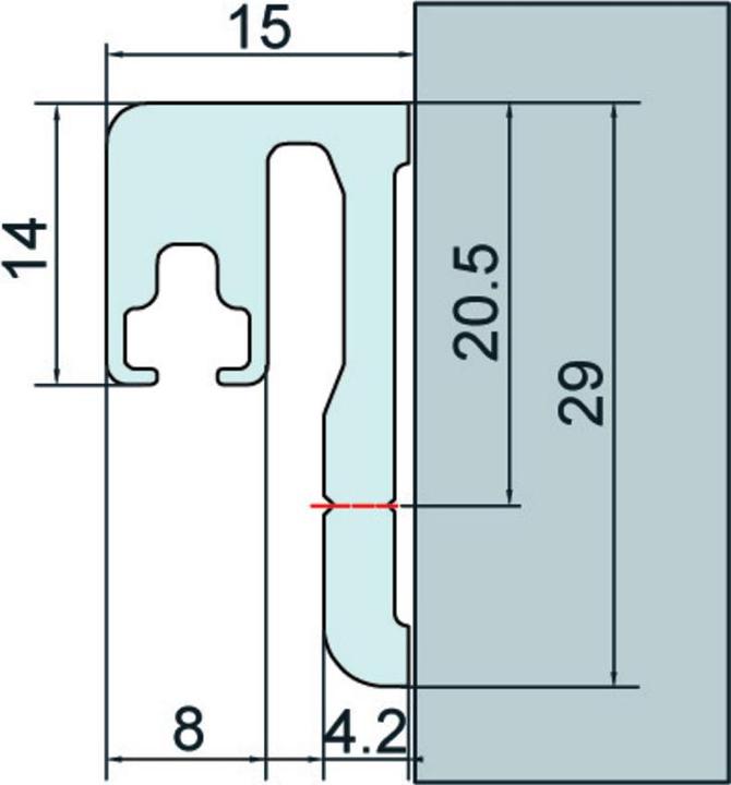 Produktbild Pauli+Sohn Montageprofile für Duschtürdichtungen 8880