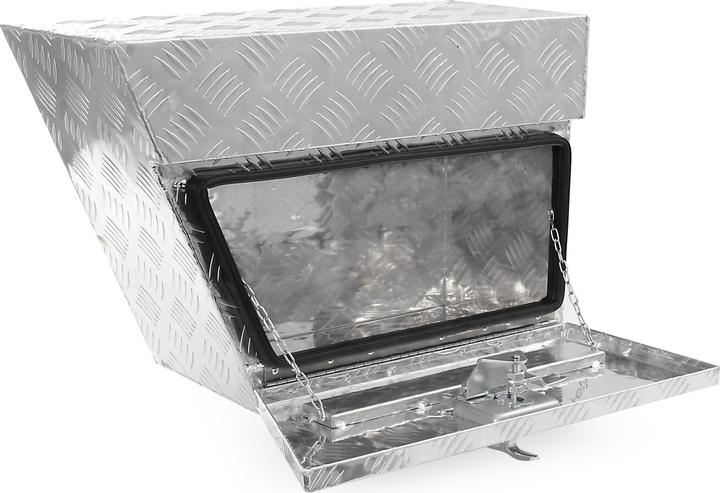 Produktbild XPOtool Aluminium Unterflurbox Links 60x25x40cm Deichselbox Staubox Staukasten