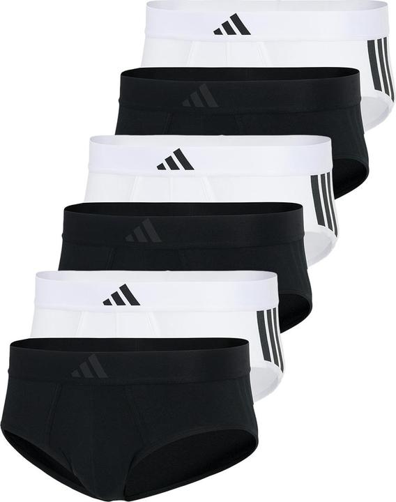 Produktbild adidas 6er Pack Active Flex Cotton 3 Stripes Slip / Unterhose (L, 6er Pack)