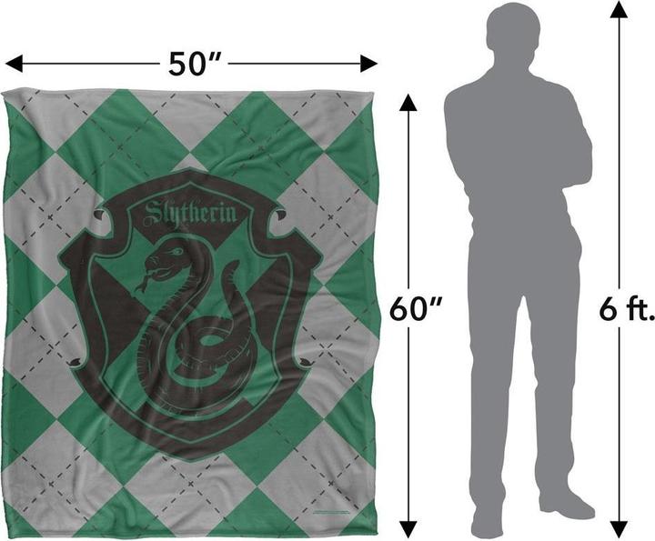 Actual product image Slytherin Blanket (152 x 127 cm)