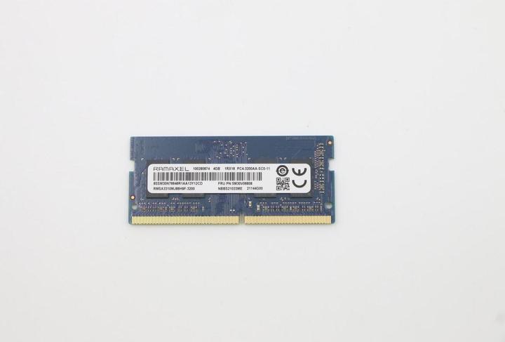 Image du produit Lenovo SODIMM,4GB, DDR4, 3200 (3200 MHz, RAM DDR4, SO-DIMM)