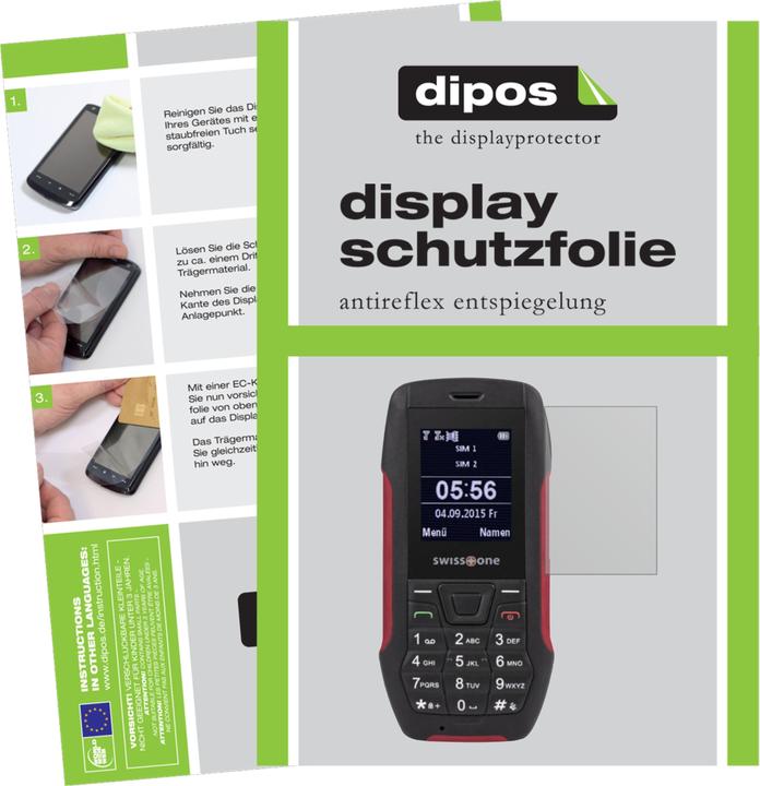Produktbild Dipos Displayschutzfolie Antireflex (5 Stück, Swisstone SX 567)
