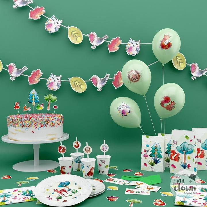 Actual product image P'tit Clown Waldtiere Einladung (8 pcs.)