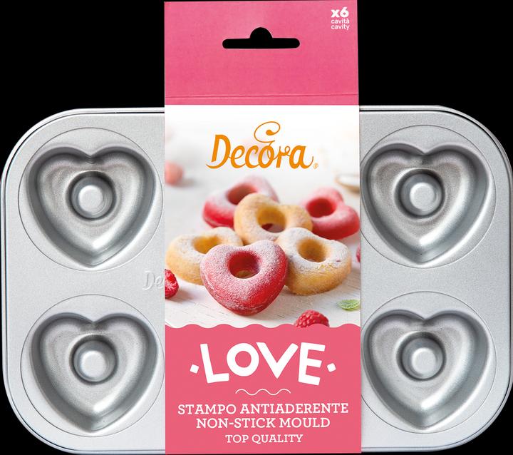 Image du produit Decora Moule à beignets en forme de coeur (7.50 cm)