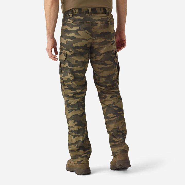 Produktbild Solognac Jagdhose Steppe 500 Cargo strapazierfähig Camouflage braun (L)