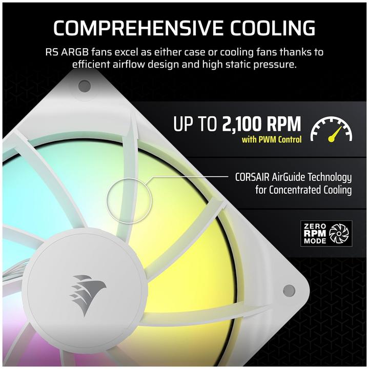 Actual product image Corsair RS120 ARGB (120 mm, 1 x)