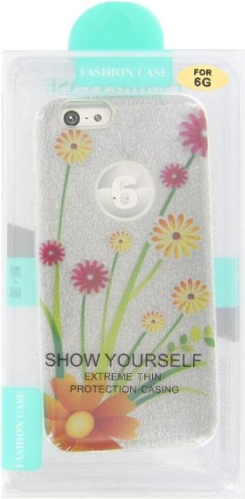 Immagine prodotto OEM Custodia in silicone per iPhone 6 con motivo floreale glitterato (Apple iPhone 6)