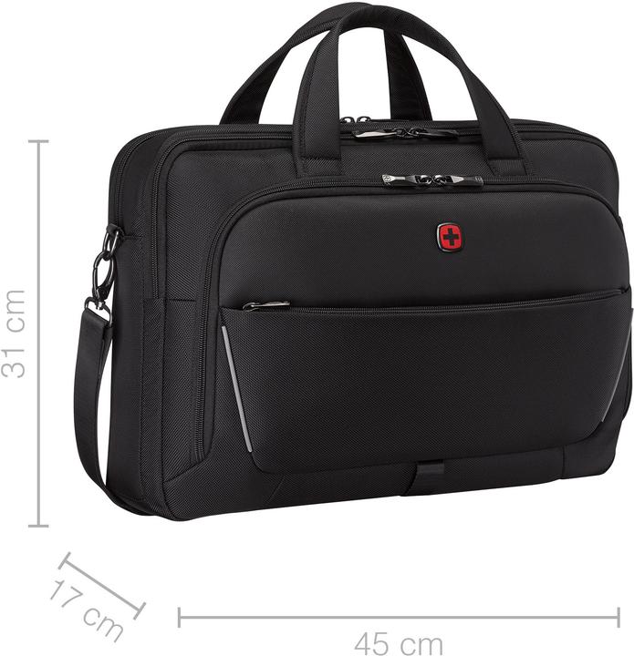 Productafbeelding Wenger Meteor Brief 16 - 17" Laptop-Tasche mit Tablet-Fach - schwarz (17")