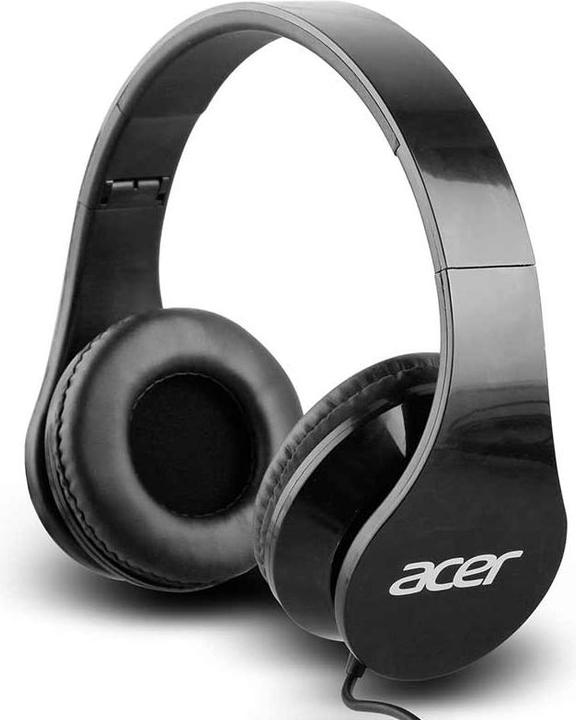 Immagine prodotto Acer Cuffie over-ear nere con jack da 3,5 mm, cavo lungo 1,2 m, volume: 93 db, frequenza: 20Hz (Cablato)