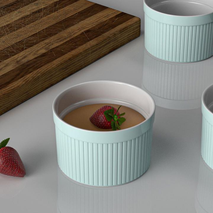 Produktbild Intirilife 6-teiliges Set Souffléformen Auflaufförmchen