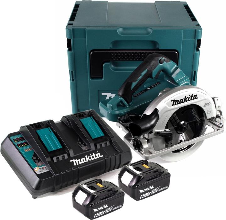 Productafbeelding Makita DHS 782 PT2J Accu handcirkelzaag 36V (2x18V) 190 mm Brushless in Makpac + 2x 5,0 Ah accu + Dop