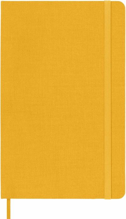 Image du produit Moleskine NB LG lin HC Tissu Oran.Jaune (13 x 21 cm, À rayures, Couverture rigide)