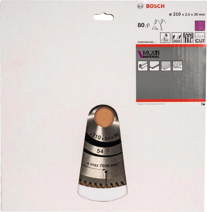 Produktbild Bosch Professional Zubehör PRO Multi Material Kreissägeblatt, 210 x 2,5 x 30 mm