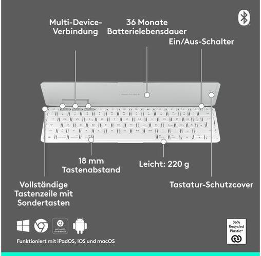 Actual product image Logitech Keys-To-Go 2 (CH, Various)